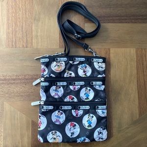 LeSportsac Celebrate Minnie pattern Kasey cross-body bag -retired bag from 2013